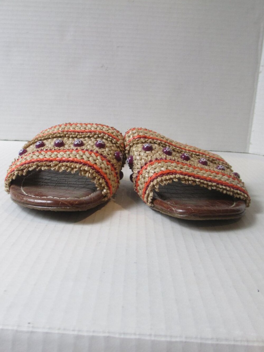 Sam Edelman Women's Brandon Slide Sandals Shoes Upper Bead Accent NWOB Size 9M - Picture 3 of 10
